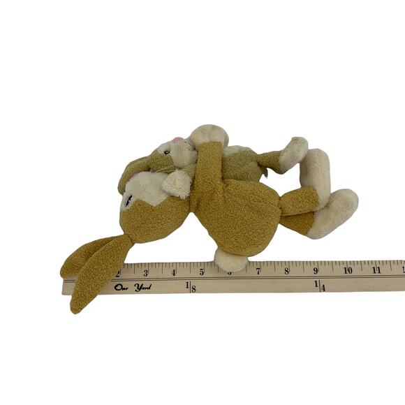 Little Rabbit “Ready For Bed” Bunnies Soft Plush Beanie Toy Little Tiger Press - Picture 3 of 12